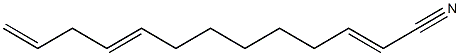 2,9,12-Tridecatrienenitrile Struktur