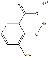 3-Amino-2-(sodiooxy)benzoic acid sodium salt Struktur