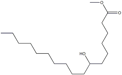 7-Hydroxyheptadecanoic acid methyl ester Struktur