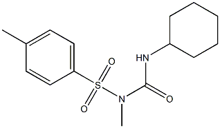 1-(4-Methylphenylsulfonyl)-1-methyl-3-cyclohexylurea Struktur