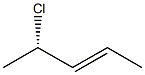 [E,S,(+)]-4-Chloro-2-pentene Struktur