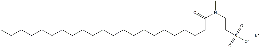 N-(1-Oxodocosyl)-N-methyltaurine potassium salt Struktur