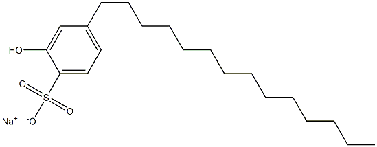 2-Hydroxy-4-tetradecylbenzenesulfonic acid sodium salt Struktur