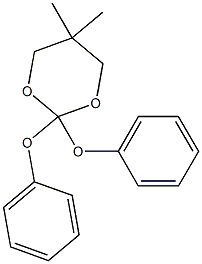 5,5-Dimethyl-2,2-diphenoxy-1,3-dioxane Struktur