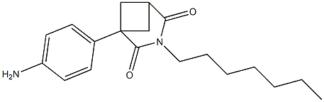 1-(4-Aminophenyl)-3-heptyl-3-azabicyclo[3.1.1]heptane-2,4-dione Struktur