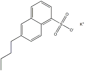 6-Butyl-1-naphthalenesulfonic acid potassium salt Struktur