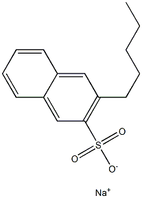 3-Pentyl-2-naphthalenesulfonic acid sodium salt Struktur