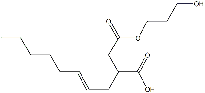 3-(2-Octenyl)succinic acid hydrogen 1-(3-hydroxypropyl) ester Struktur