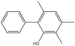 3,5,6-Trimethyl-2-phenylphenol Struktur