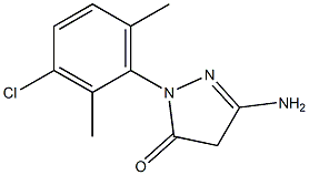 3-Amino-1-(3-chloro-2,6-dimethylphenyl)-5(4H)-pyrazolone Struktur