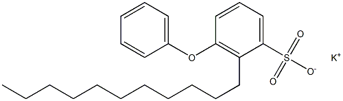 3-Phenoxy-2-undecylbenzenesulfonic acid potassium salt Struktur