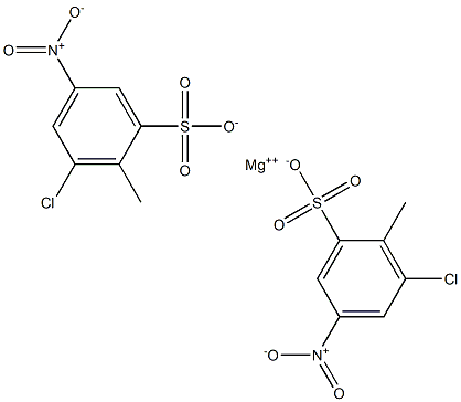 Bis(3-chloro-2-methyl-5-nitrobenzenesulfonic acid)magnesium salt Struktur