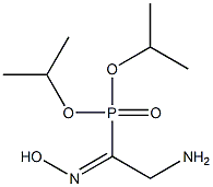 2-Amino-1-hydroxyiminoethylphosphonic acid diisopropyl ester Struktur