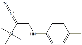 N-[2-Diazo-2-(trimethylsilyl)ethyl]-4-methylbenzenamine Struktur