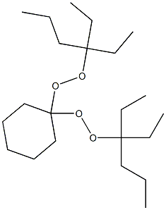 1,1-Bis(1,1-diethylbutylperoxy)cyclohexane Struktur