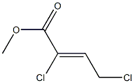 (Z)-2,4-Dichloro-2-butenoic acid methyl ester Struktur