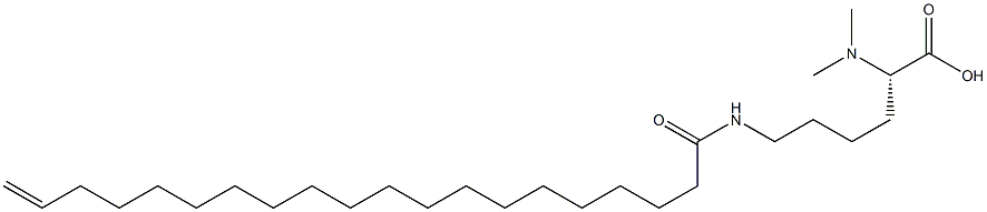 N6-(19-Icosenoyl)-N2,N2-dimethyllysine Struktur