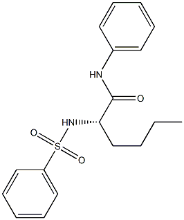 [S,(-)]-N-Phenyl-2-[(phenylsulfonyl)amino]hexanamide Struktur