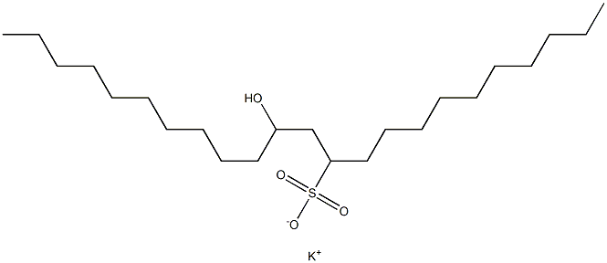 13-Hydroxytricosane-11-sulfonic acid potassium salt Struktur