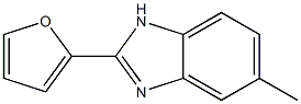 2-(2-Furanyl)-5-methyl-1H-benzimidazole Struktur