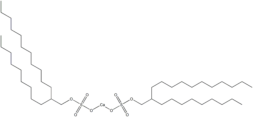 Bis(2-nonyltridecyloxysulfonyloxy)calcium Struktur