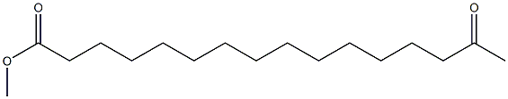 15-Oxohexadecanoic acid methyl ester Struktur