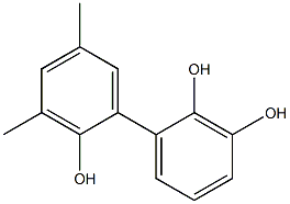 3',5'-Dimethyl-1,1'-biphenyl-2,2',3-triol Struktur