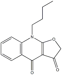 9-Butylfuro[2,3-b]quinoline-3,4(2H,9H)-dione Struktur