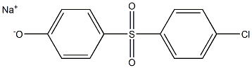 Sodium 4-(4-chlorophenylsulfonyl)phenolate Struktur