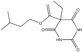 5-Ethyl-5-[1-(isopentyloxy)vinyl]barbituric acid Struktur