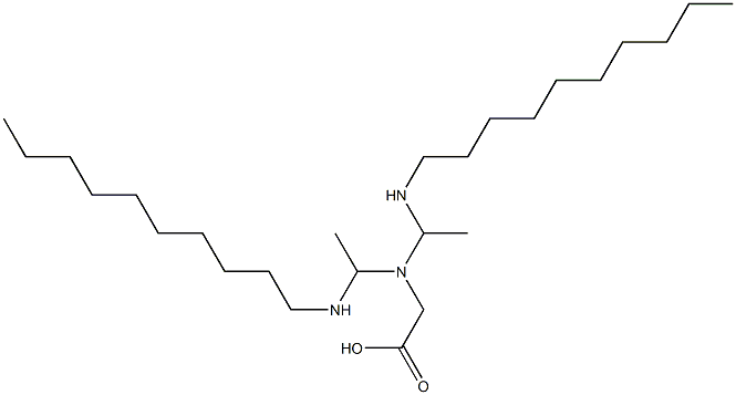 N,N-Bis[1-(decylamino)ethyl]glycine Struktur