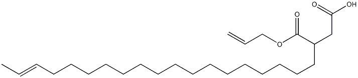 3-(17-Nonadecenyl)succinic acid 1-hydrogen 4-allyl ester Struktur