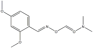 2,4-Dimethoxybenzaldehyde O-dimethylaminocarbonyl oxime Struktur