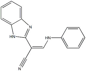 2-(1H-Benzimidazol-2-yl)-3-(anilino)propenenitrile Struktur