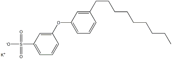 3-(3-Nonylphenoxy)benzenesulfonic acid potassium salt Struktur