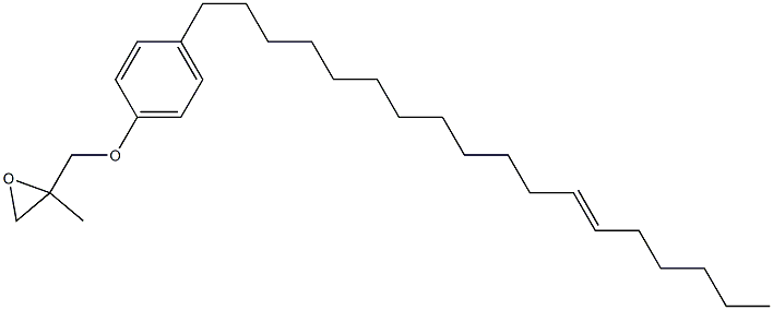 4-(12-Octadecenyl)phenyl 2-methylglycidyl ether Struktur