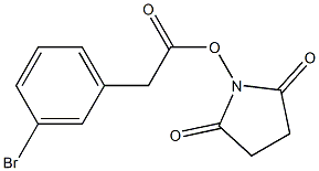 3-Bromobenzeneacetic acid succinimidyl ester Struktur