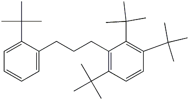 1-(2,3,6-Tri-tert-butylphenyl)-3-(2-tert-butylphenyl)propane Struktur