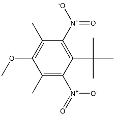 1-tert-Butyl-4-methoxy-3,5-dimethyl-2,6-dinitrobenzene Struktur