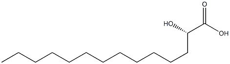 (2S)-2-Hydroxytetradecanoic acid Struktur