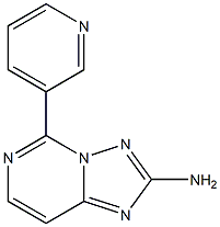 2-Amino-5-(3-pyridinyl)[1,2,4]triazolo[1,5-c]pyrimidine Struktur