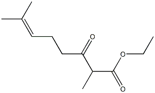 2,7-Dimethyl-3-oxo-6-octenoic acid ethyl ester Struktur