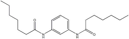 N,N'-Bis(1-oxoheptyl)-m-phenylenediamine Struktur