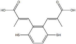 1,4-Benzenedithiolbis(2-methylpropenoate) Struktur