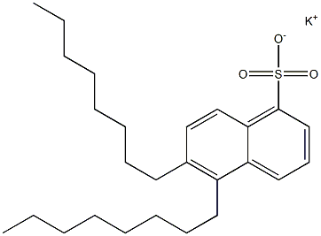 5,6-Dioctyl-1-naphthalenesulfonic acid potassium salt Struktur