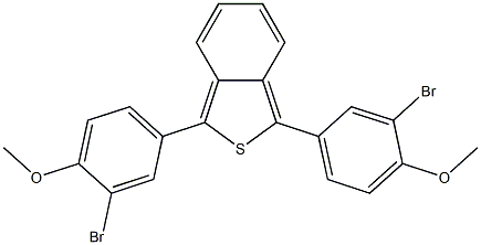 1,3-Di(3-bromo-4-methoxyphenyl)benzo[c]thiophene Struktur