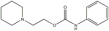 N-[Phenyl]carbamic acid (2-piperidinoethyl) ester Struktur