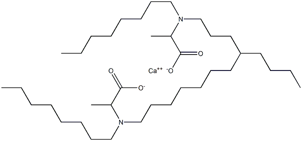 Bis[2-(dioctylamino)propanoic acid]calcium salt Struktur