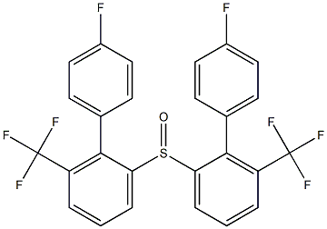 (4-Fluorophenyl)[3-(trifluoromethyl)phenyl] sulfoxide Struktur