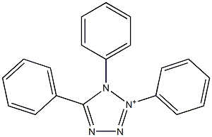 1,2,5-Triphenyl-1H-tetrazol-2-ium Struktur